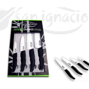 Set de cuchillos cerámicos de la marca San Ignacio. Puedes comprarlos almejor precio el multiocasion