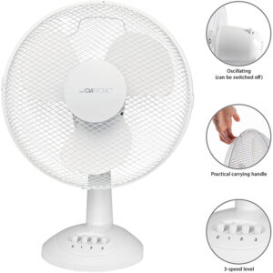 Comprar ventilador de sobremesa blanco al mejor precio
