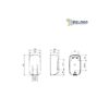 JABONERA RELLENABLE 0.9L AITANA INOX. SATINADO