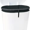 PAPELERA CON PEDAL PEDALBIN 8 LITROS BLANCO/GRIS