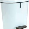 PAPELERA CON PEDAL PEDALBIN 8 LITROS BLANCO/GRIS
