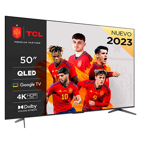 TCL SMART TV QLED 4K 50 PULGADAS GOOGLE TV 50C649