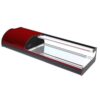 VITRINA PLACA FRIA MATRIX ROJA 4 REFRIGERADA
