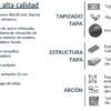 DUPEN CANAPE ABATIBLE TAPIZADO CALPE - Imagen 3