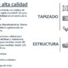DUPEN CANAPE FIJO TAPIZADO GRANADA - Imagen 2