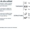 DUPEN CANAPE FIJO TAPIZADO MARBELLA - Imagen 4
