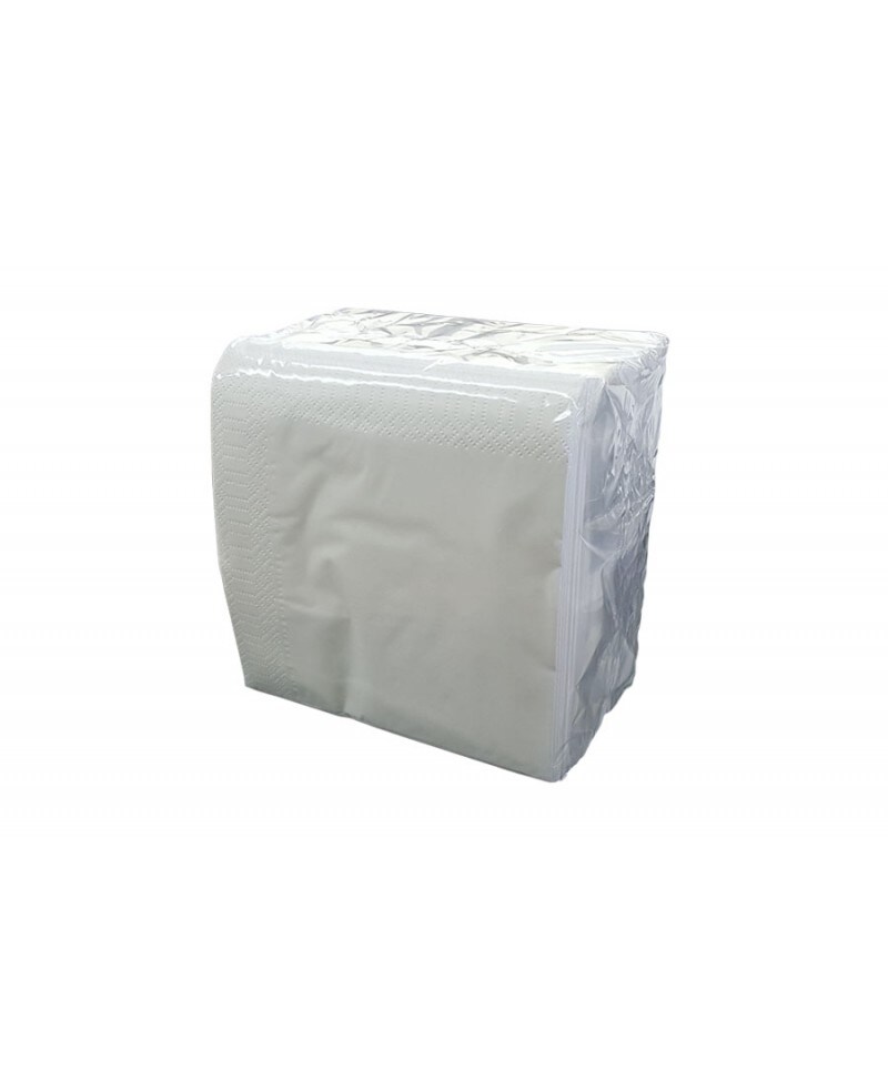 SERVILLETA 30x30CM BLANCA 1C PAQ. 80UD