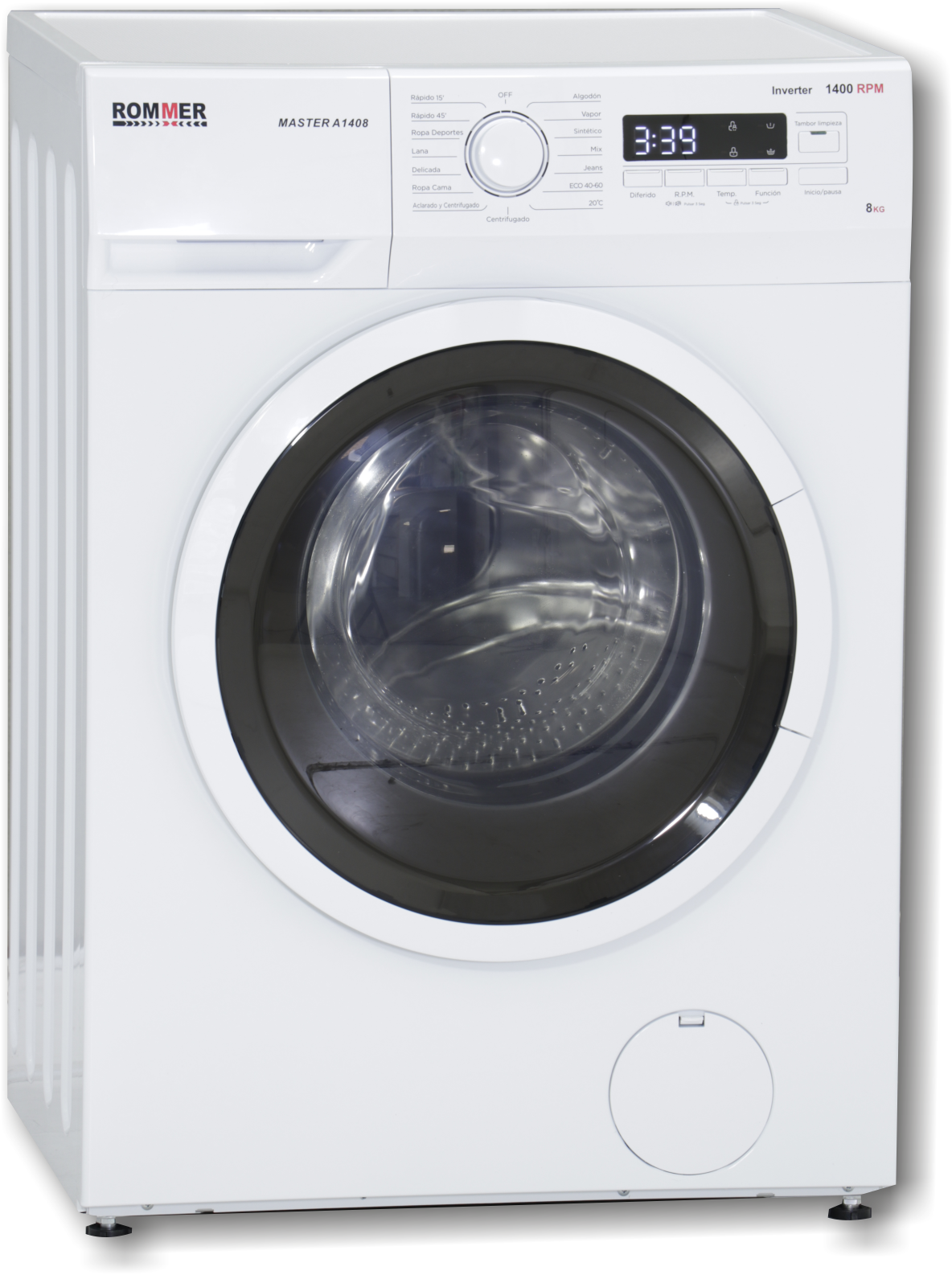 ROMMER LAVADORA 8KG MASTER A1408 1400RPM
