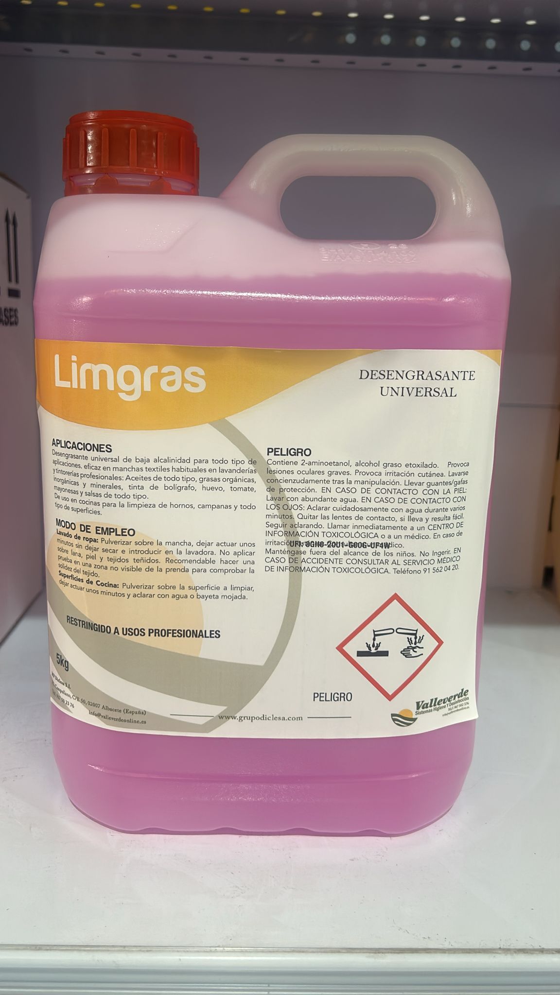 LIMGRAS 5L DESENGRASANTE NEUTRO