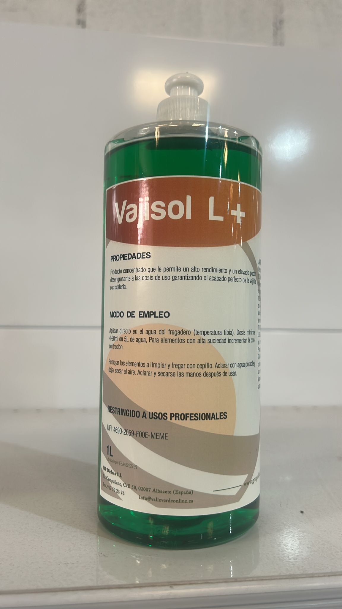 VAJISOL 1K LAVAVAJILLAS MANUAL SUPERCONCENTRADO