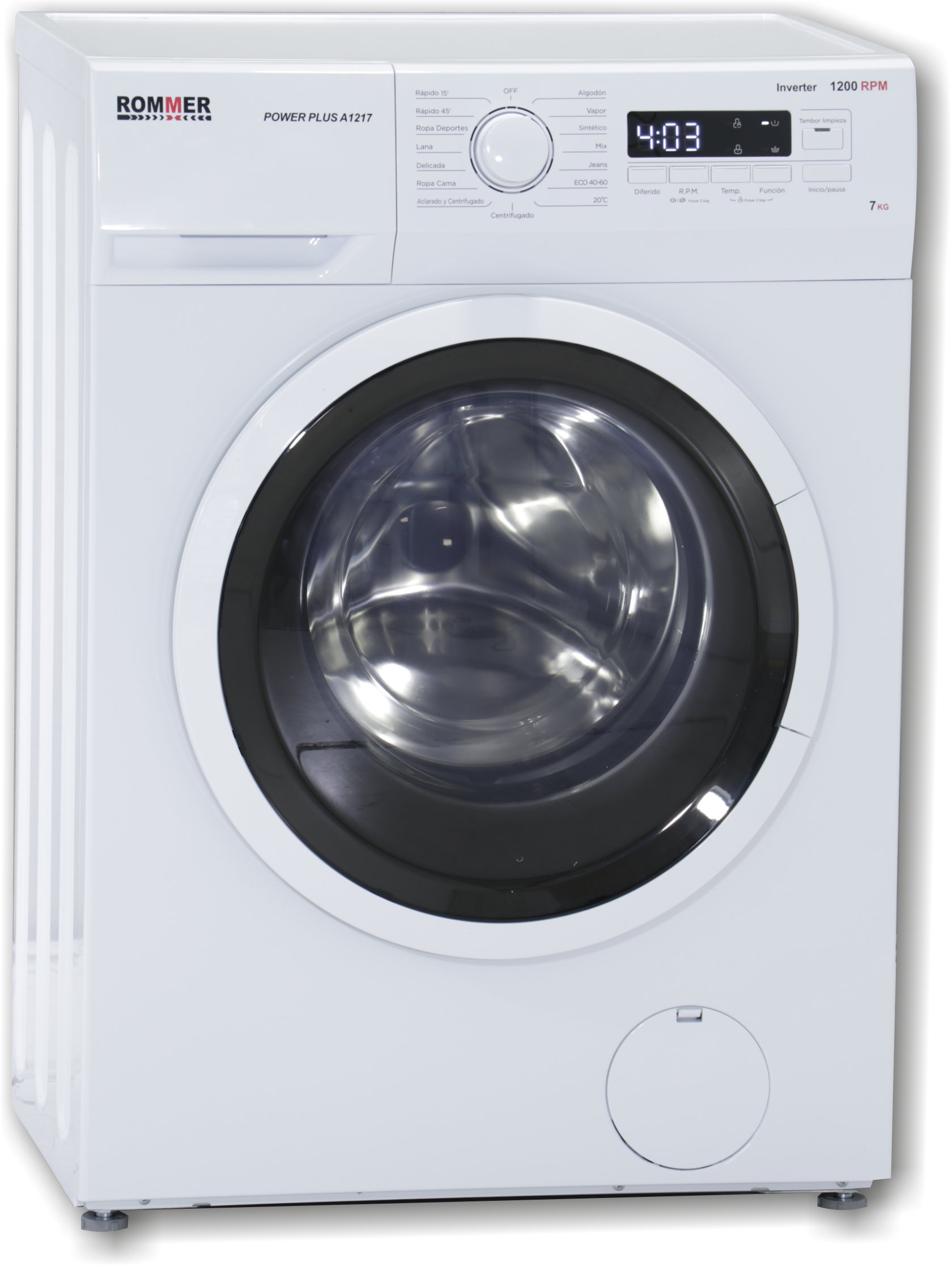 ROMMER LAVADORA 7KG POWER PLUS A1217 1200RPM